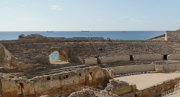 Una foto del circo romano de Tarragona.